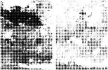 Grunge Halftone Dots Texture Pop Art Background Vector Template
