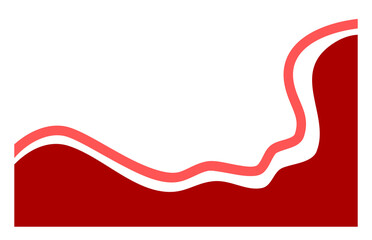 Abstract Wavy Background with Smooth Gradient Curves. Fluid Minimal Shapes for Modern Digital Design Template