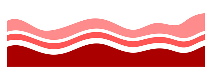 Abstract Wavy Background with Smooth Gradient Curves. Fluid Minimal Shapes for Modern Digital Design Template