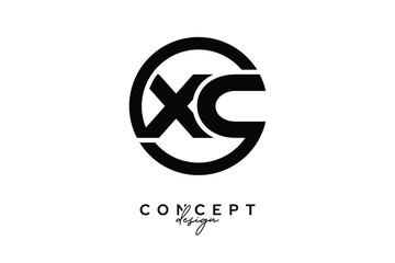 XC Creative Circle Monogram Logo Design – Modern Branding Concept
