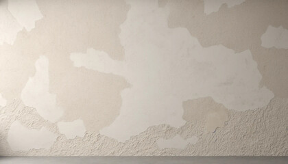 Textured wall with peeling paint and plaster, showing signs of damage and wear