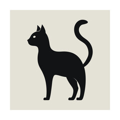 Black cat silhouette