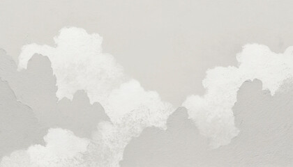 Soft, ethereal watercolor clouds in a muted, neutral palette, evoking a sense of calm and serenity