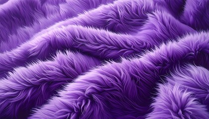 Luxurious Purple Faux Fur Texture Close-Up for Fashion and Interior Design