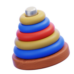 Pyramid Toy 3D Icon