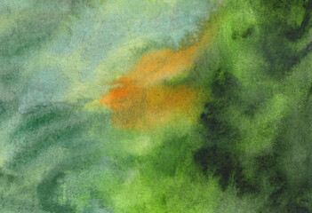 Beautiful abstract image. Watercolour on paper. Versatile hand painted artistic background for creative design projects: posters, websites, cards, prints and wallpapers. Artist-made art.