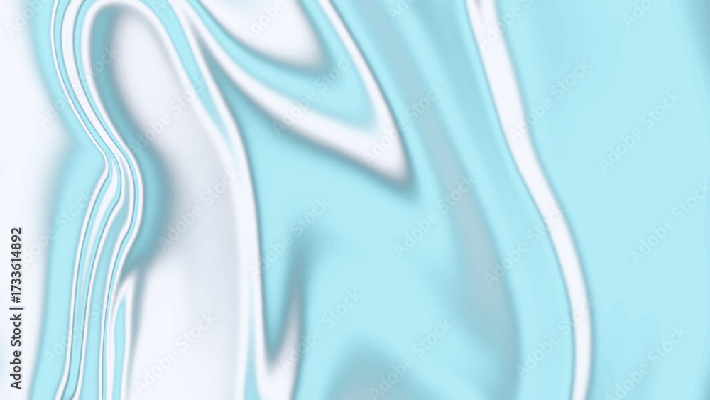 Canvas Prints bright abstract liquid texture background with flowing aqua and white waves.