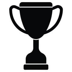 trophy vector icon  on white background