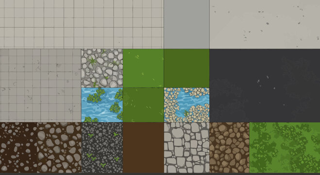 Seamless and Versatile Game Environment Tileset for Level Design and Development