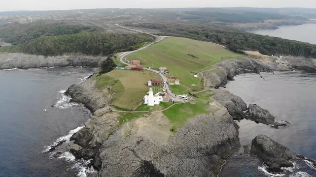Aerial view of İnceburun lighthouse