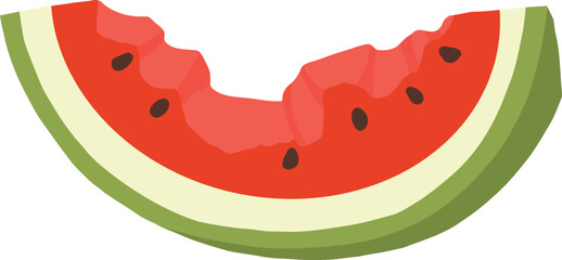 Organic waste, food compost collection isolated on white background. Banana and watermelon rind, fish bone and apple stump vector illustration