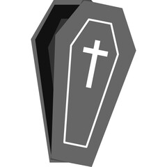 Fototapeta premium Coffin Vector Illustration