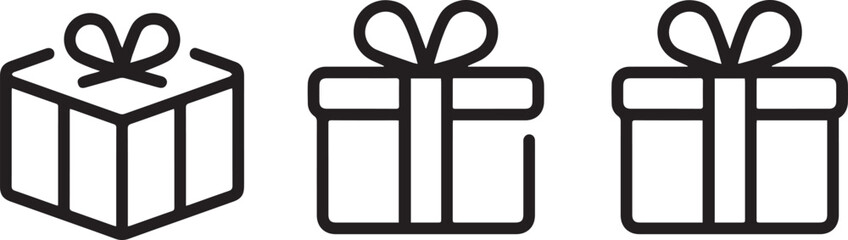 Gift box, present, christmas, illustration, vector, graphic design, minimalist gift box, gift boxes, presents, ribbons, gift wrapping, celebration, vector illustration