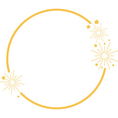 Fireworks Circle Border