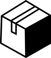 Cardboard Box or Package Icon, Vector Designs, showing delivery carrying and transporting boxes in various poses and actions, parcel t icons. For website marketing design, logo, template, ui, etc