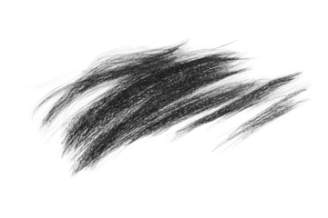 Decorative paintbrush stroke vector isolated on transparent background