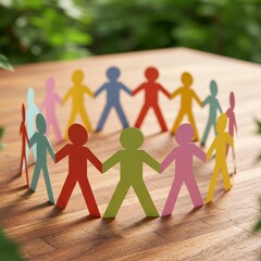 group of people holding hands, Smiling woman in gray polo shirt with neat stacks of white towels on shelves behind. Works in hotel fitness center organizing laundry. Represents cleanliness, hospitalit