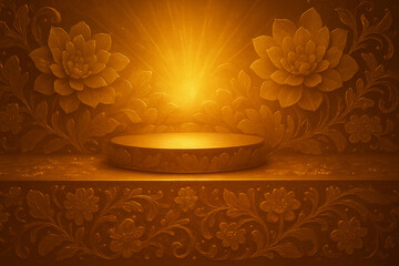 Golden Floral Stage