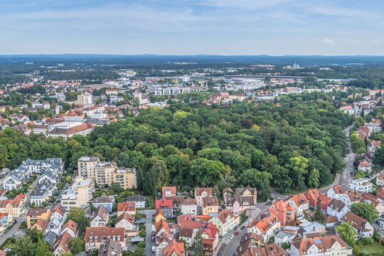 Blick auf die kreisfreie Stadt Schwabach in der Metropolregion N&uuml;rnberg