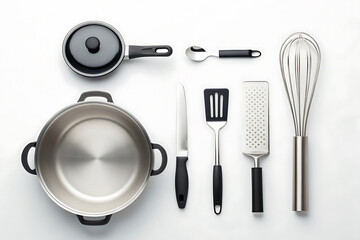 kitchen utensils on a plate