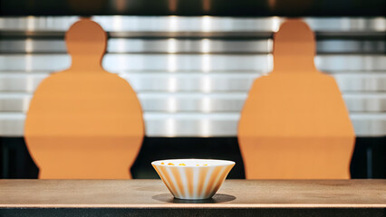 Concept of food diet, longevity, and fiber maxxing. conceptual image of an overweight silhouette