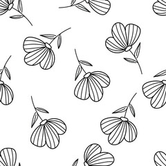 seamless pattern with leaves