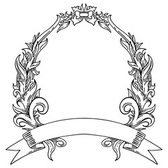 vintage pattern frame for t-shirt design