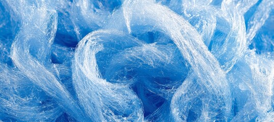 Obraz premium Intricate Frozen Blue Mesh Patterns and Textures for Elegant and Minimalist Design Projects