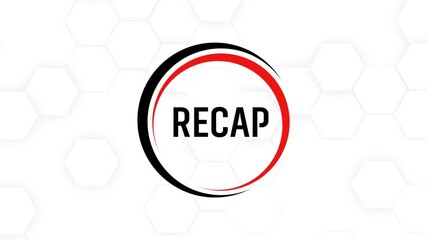 recap text on white background	