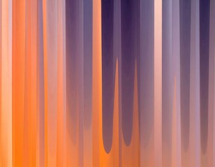 Abstract art with vertical gradients in shades of orange, purple, and white