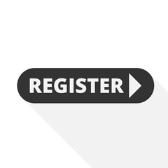 Register button icon isolated on transparent background