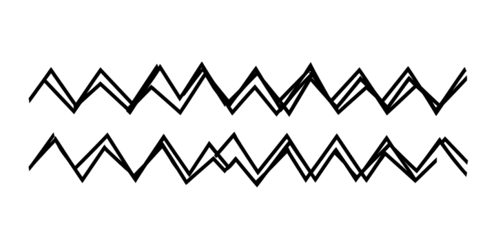 Abstract zigzag pattern with glowing lines on black background Modern geometric design with vibrant light trails for creative projects and digital art