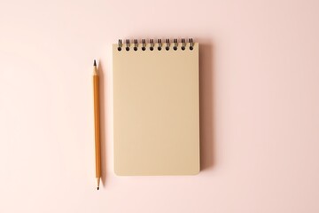 Generative AI minimalist stationery setup for creative thoughts.