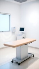 Generative AI sterile examination room with advanced medical equipment