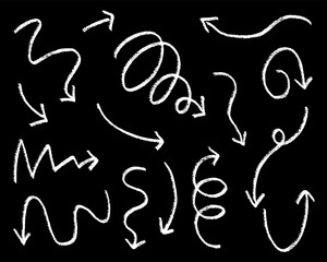 手書きのゆるっと矢印セット