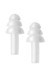 Silicone earplugs isolated