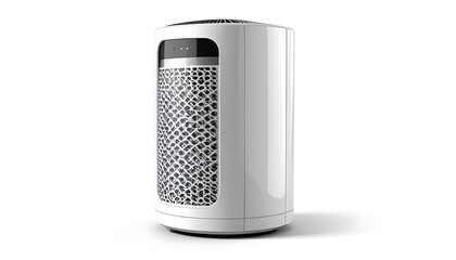 Modern white cylindrical heater