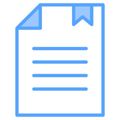 Fototapeta premium Legal Document blue icon