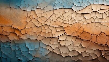 Abstract Textured Background Featuring A Blend Of Warm And Cool Tones With Subtle Crack Patterns