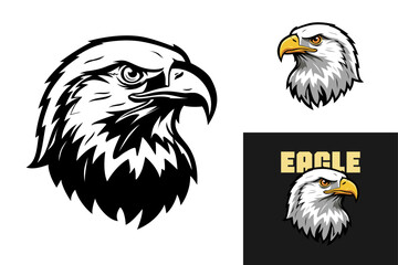 Eagle Head Vector Illustration Art