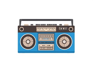 Fototapeta premium Retro boombox illustration