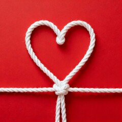 Heart-Shaped Knot A Symbol of Love and Connection, Valentine's Day