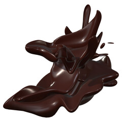 Chocolate  liquid Element decoration