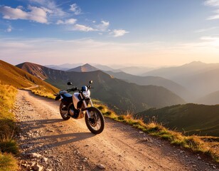 motorbike on a mountain road