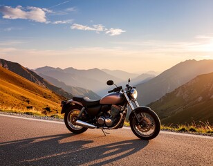 cruiser on a road in the mountains