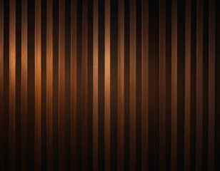 Vertical, bronzed wooden slats create a warm, textured pattern