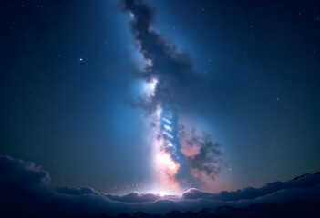 abstract background with clouds