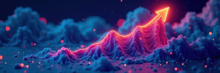 Isometric outline of a startup business, showcasing growth and innovation , progress, concept