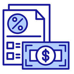 Tax Receipt  Icon Set Multiple Style Collection