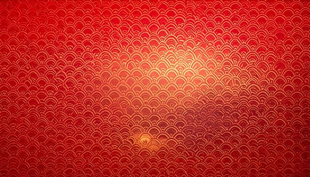 Red and gold fish scale pattern (1)